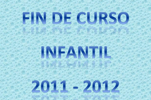 fin curso INFANTIL  -2011-12