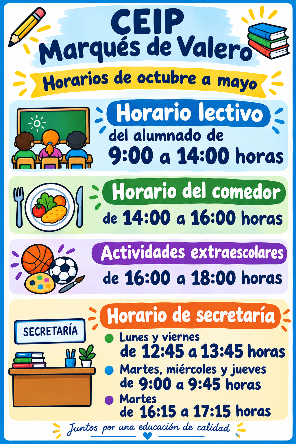horarios octubre-mayo 26-27 horarios octubre-mayo 26-27